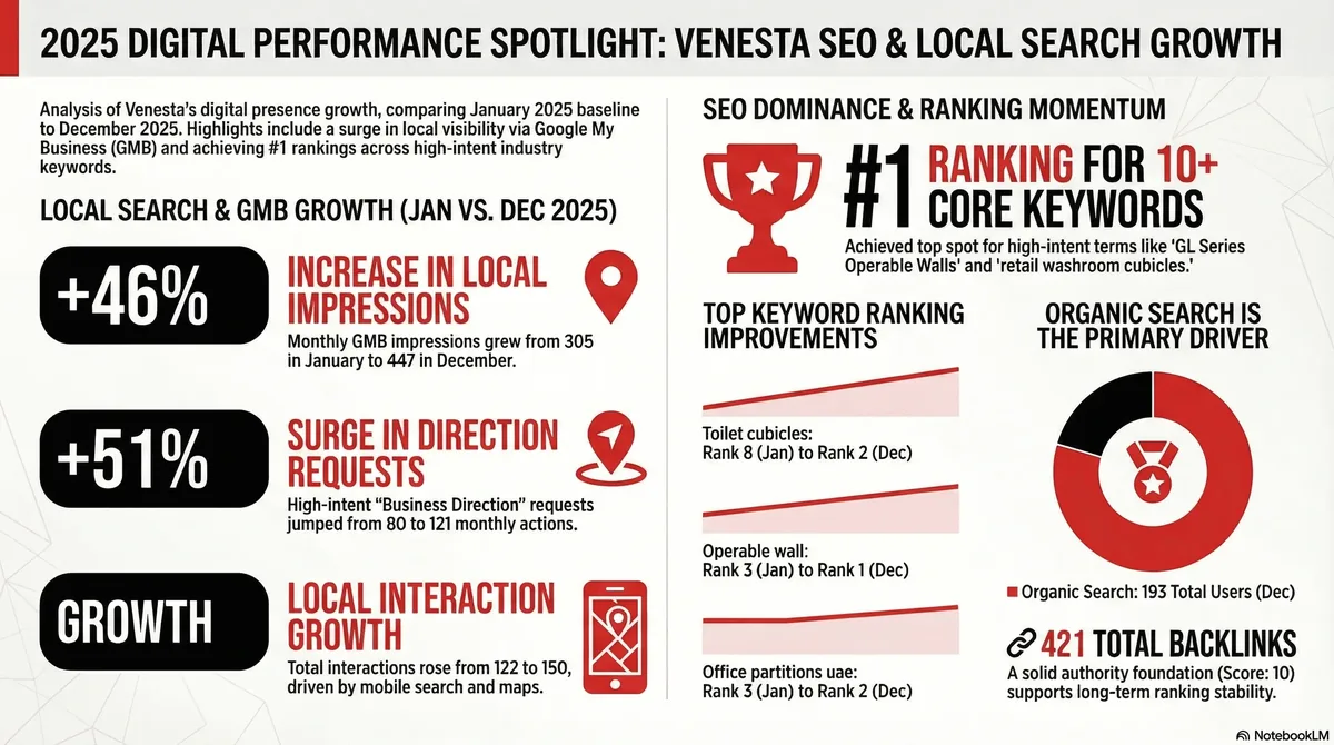 Results sheet published for Venesta: a one-page summary of the campaign's figures.