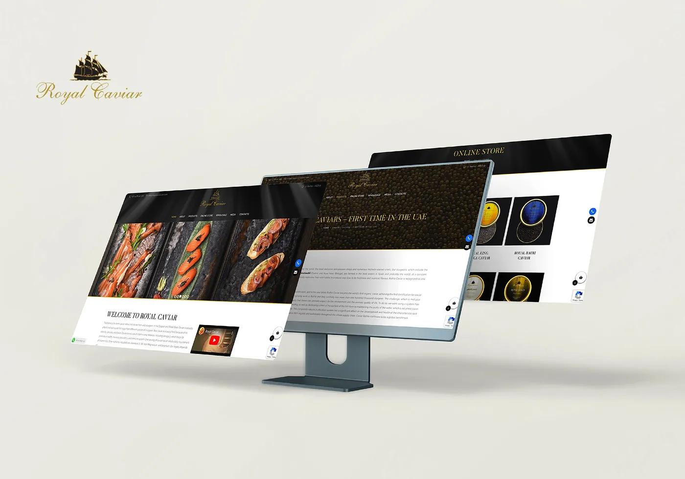 The card published for Royal Caviar on the ENH portfolio.