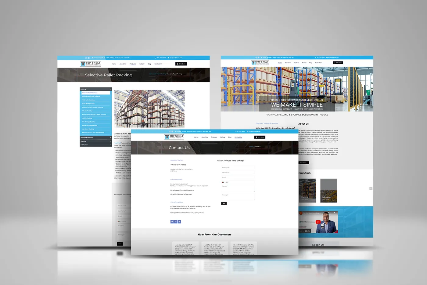 The card published for Top Shelf Technical Services on the ENH portfolio.